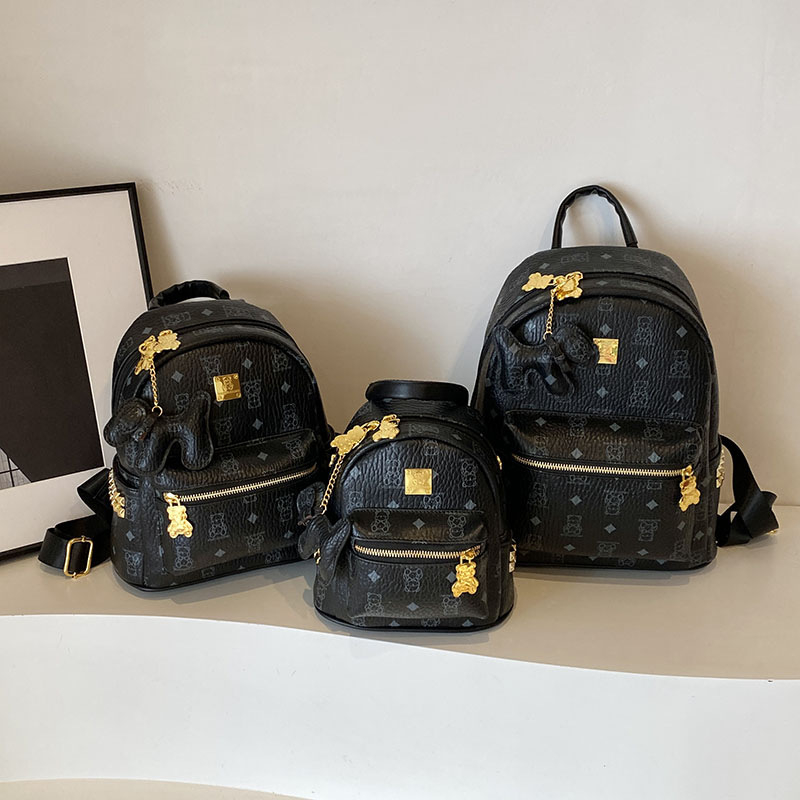 Női kis mintás hátizsák – niches magas minőség, tavasz 2025 (PU anyag; cipzár; laminált belső zseb; poliészter bélés; lélegző)