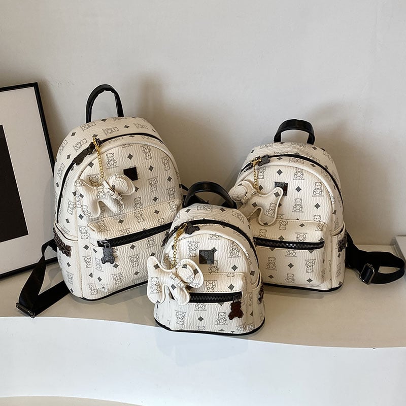 Női kis mintás hátizsák – niches magas minőség, tavasz 2025 (PU anyag; cipzár; laminált belső zseb; poliészter bélés; lélegző)