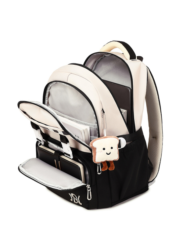 Σακίδιο μαθητή με μεγάλη χωρητικότητα, πολλαπλά διαμερίσματα, αδιάβροχο νάιλον, unisex σχεδιασμός, συμβατή με φορητό 16 ιντσών