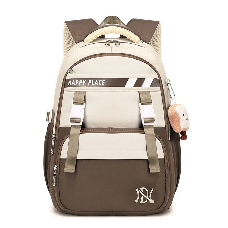 Σακίδιο μαθητή με μεγάλη χωρητικότητα, πολλαπλά διαμερίσματα, αδιάβροχο νάιλον, unisex σχεδιασμός, συμβατή με φορητό 16 ιντσών