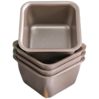 Forme pentru pâine cu 6 cavități, antiaderentă, pătrate pentru cuptor, uz casnic