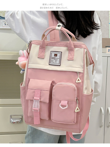 Unisex υπερ-ελαφρύ σακίδιο από νάιλον, 20–35L, συμβατό με φορητό 14 ιντσών, αστικός μινιμαλισμός, εργονομικό πίσω πάνελ