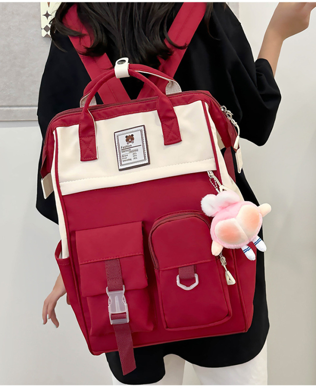 Unisex υπερ-ελαφρύ σακίδιο από νάιλον, 20–35L, συμβατό με φορητό 14 ιντσών, αστικός μινιμαλισμός, εργονομικό πίσω πάνελ