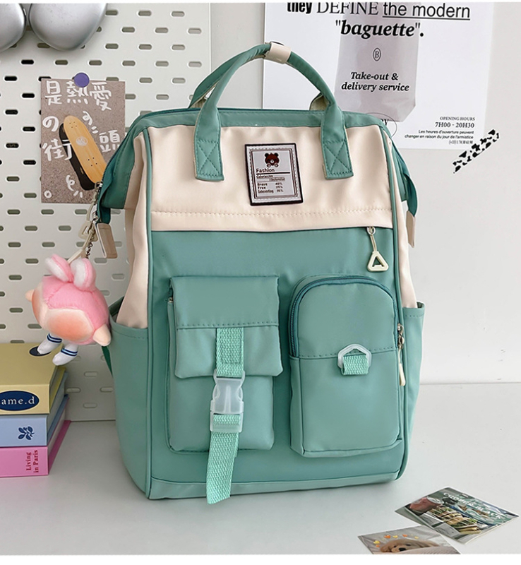 Unisex υπερ-ελαφρύ σακίδιο από νάιλον, 20–35L, συμβατό με φορητό 14 ιντσών, αστικός μινιμαλισμός, εργονομικό πίσω πάνελ