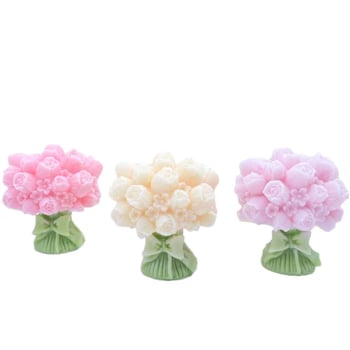 Καλούπι σιλικόνης για μπουκέτο από τουλίπες για DIY κεριά και ρητίνη