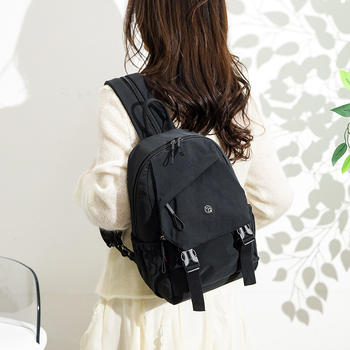 Unisex ελαφρύ πολυλειτουργικό σακίδιο πλάτης για καθημερινή χρήση, νάιλον, χωρητικότητα 20–35 L, συμβατό με 10 ιντσών φορητό υπολογιστή, καμπυλωτοί ιμάντες ώμου, Άνοιξη 2025