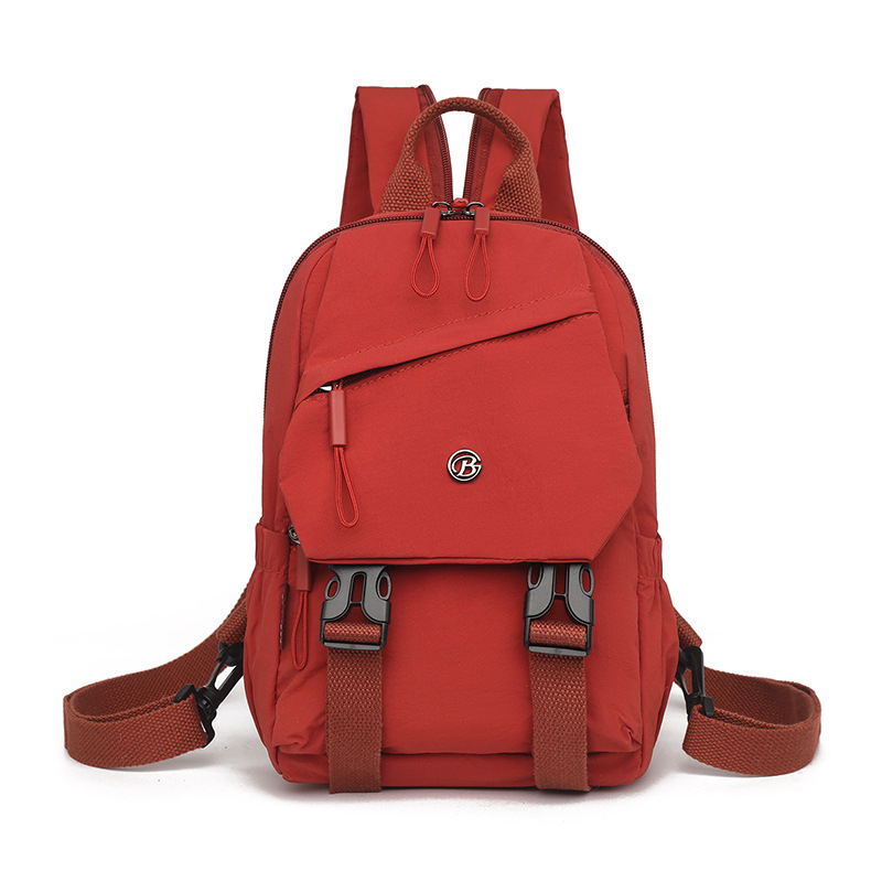 Unisex ελαφρύ πολυλειτουργικό σακίδιο πλάτης για καθημερινή χρήση, νάιλον, χωρητικότητα 20–35 L, συμβατό με 10 ιντσών φορητό υπολογιστή, καμπυλωτοί ιμάντες ώμου, Άνοιξη 2025