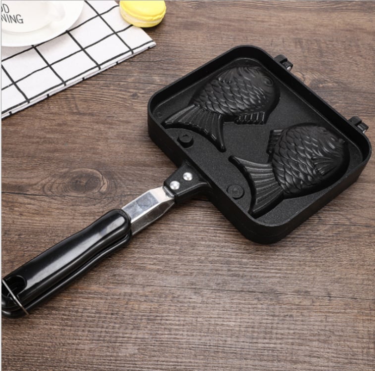Aliyang kalup za pečenje Taiyaki, nepravilan oblik, odliv aluminija, pogodna za vafle i riblje deserte