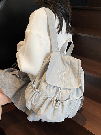 Σακίδιο πλάτης unisex από νάιλον, με αστικό στυλ, ελαφρύ με επεκτειόμενο σχεδιασμό, καμπύλες ιμάντες ώμου, κατάλληλο για σχολικές ανάγκες