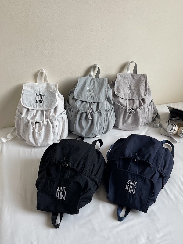 Σακίδιο πλάτης unisex από νάιλον, με αστικό στυλ, ελαφρύ με επεκτειόμενο σχεδιασμό, καμπύλες ιμάντες ώμου, κατάλληλο για σχολικές ανάγκες