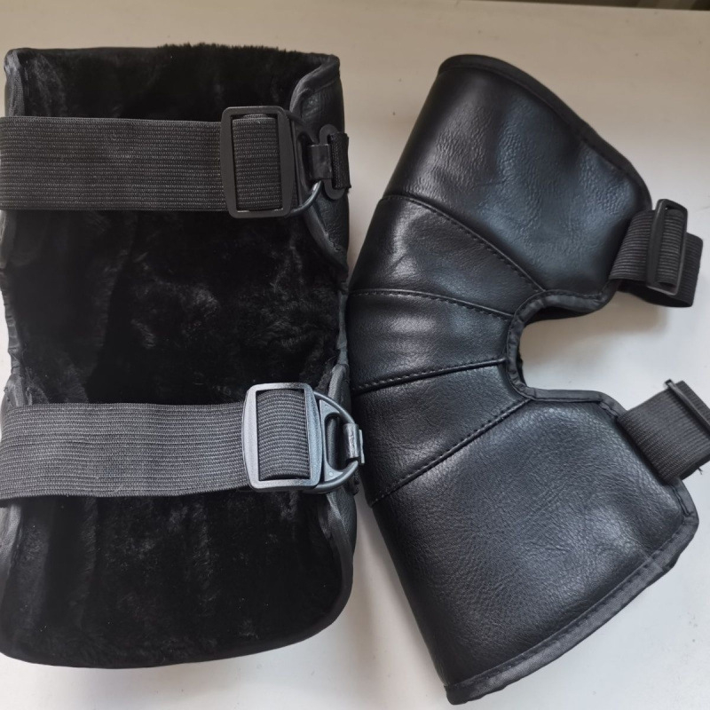 Protecții pentru genunchi pentru bicicletă electrică, încălzite, groase, rezistente la vânt, stil scurt (Brand: Other; Adulți; Primăvara 2022)