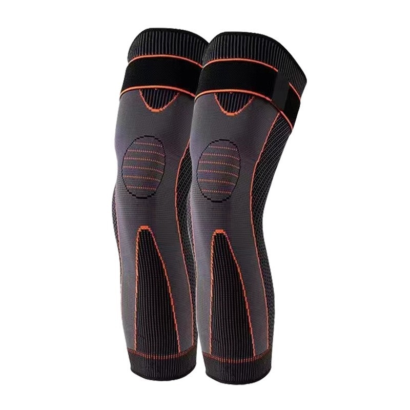 Najlon traka za koljeno, pleteni kompresijski štitnik za koljeno s dugom remenom, za trčanje i košarku