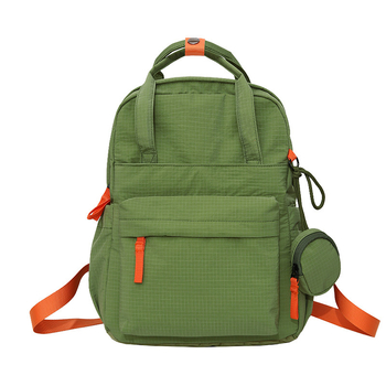 Γυναικείο νάιλον σακίδιο για ταξίδια αναψυχής, υπερ-ελαφρύ, χωρητικότητα κάτω από 20L, καμπύλες ιμάντες ώμων