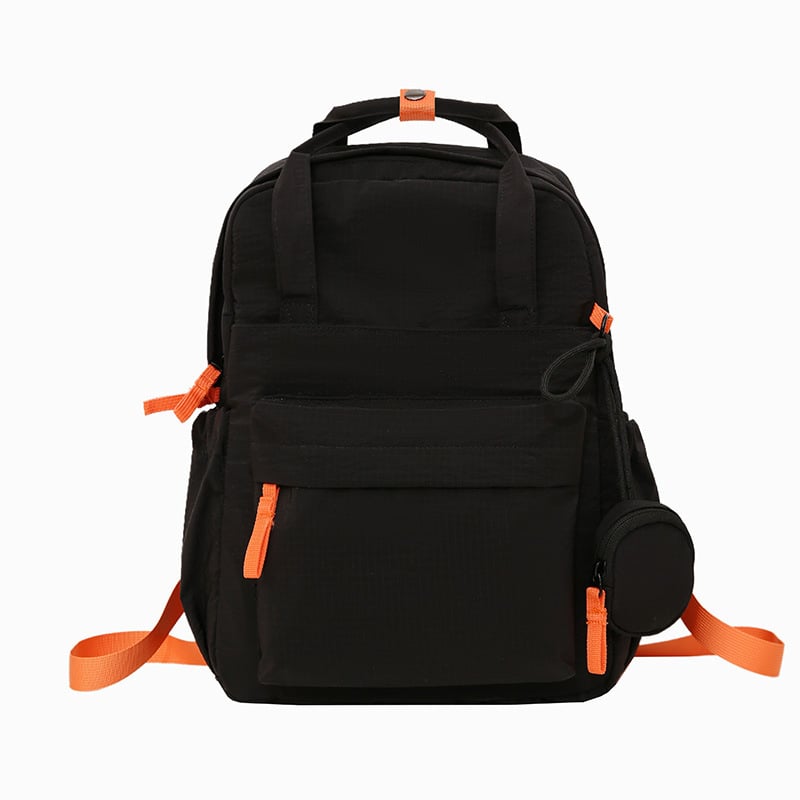 Γυναικείο νάιλον σακίδιο για ταξίδια αναψυχής, υπερ-ελαφρύ, χωρητικότητα κάτω από 20L, καμπύλες ιμάντες ώμων