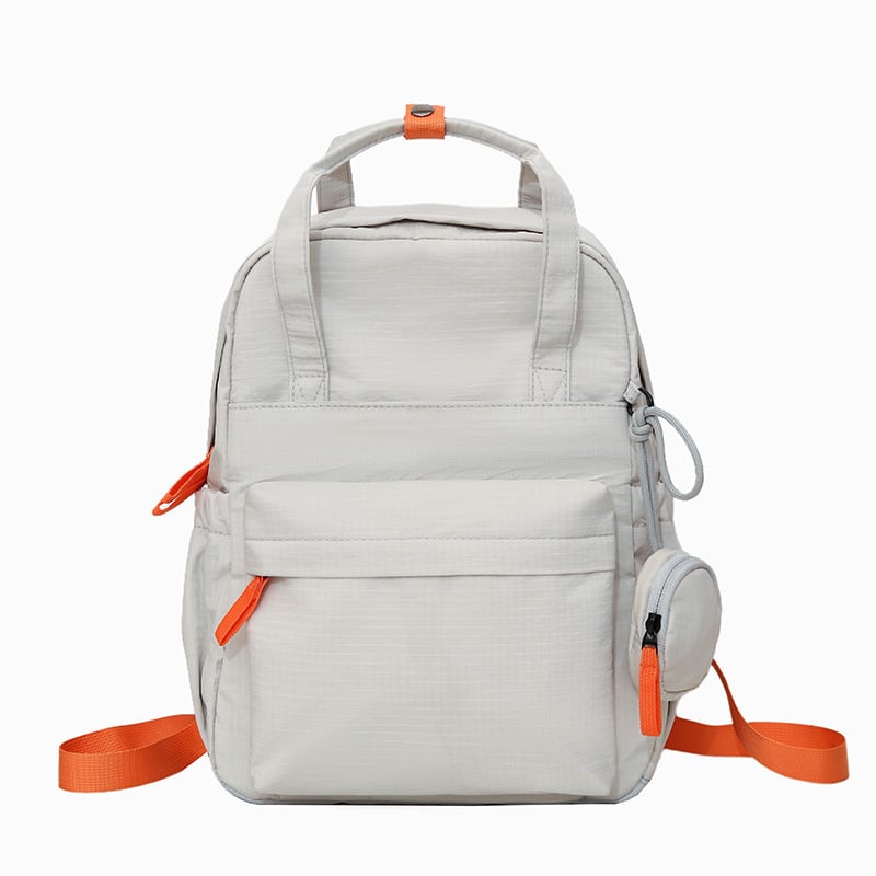 Γυναικείο νάιλον σακίδιο για ταξίδια αναψυχής, υπερ-ελαφρύ, χωρητικότητα κάτω από 20L, καμπύλες ιμάντες ώμων