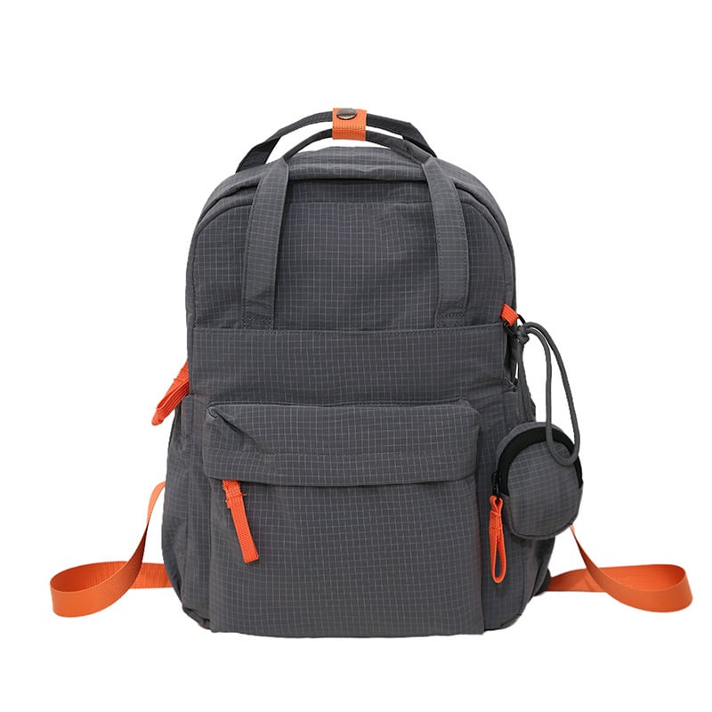 Γυναικείο νάιλον σακίδιο για ταξίδια αναψυχής, υπερ-ελαφρύ, χωρητικότητα κάτω από 20L, καμπύλες ιμάντες ώμων