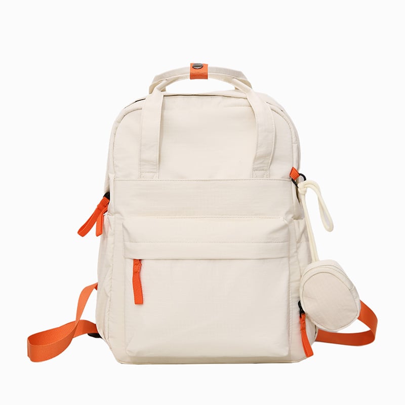 Γυναικείο νάιλον σακίδιο για ταξίδια αναψυχής, υπερ-ελαφρύ, χωρητικότητα κάτω από 20L, καμπύλες ιμάντες ώμων