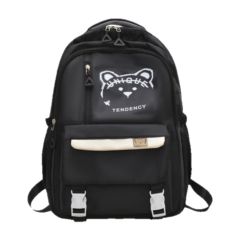 Unisex νάιλον σακίδιο πλάτης για σχολείο, νεανικό campus στυλ, χωρητικότητα κάτω από 20 λίτρα, συμβατό με φορητό 9 ιντσών, ιμάντες με αερόστυλη επένδυση