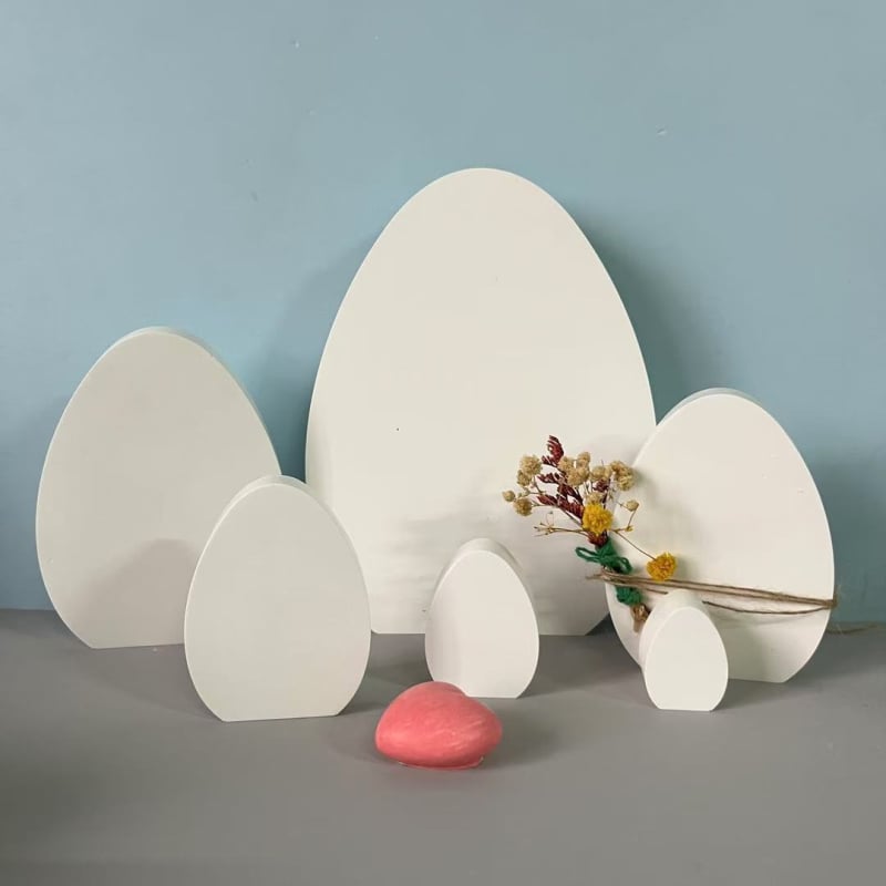 Tojás alakú szilikon forma húsvéti dekorációkhoz – szabálytalan alakú, alkalmas gipszhez és gyertyadíszítéshez