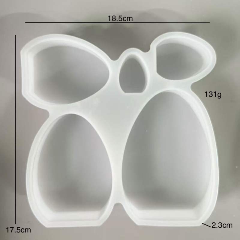 Tojás alakú szilikon forma húsvéti dekorációkhoz – szabálytalan alakú, alkalmas gipszhez és gyertyadíszítéshez