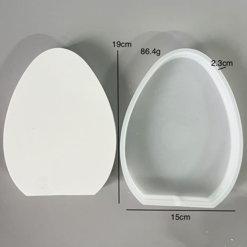 Tojás alakú szilikon forma húsvéti dekorációkhoz – szabálytalan alakú, alkalmas gipszhez és gyertyadíszítéshez