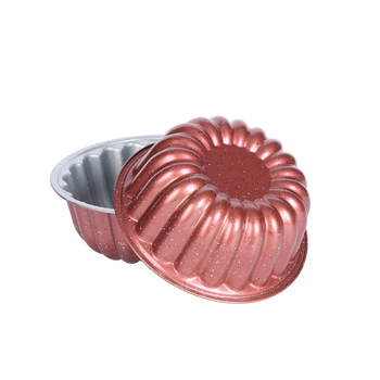 Virág alakú szénacél sütőforma tapadásmentes bevonattal, chifon süteményekhez és gőzölt süteményekhez