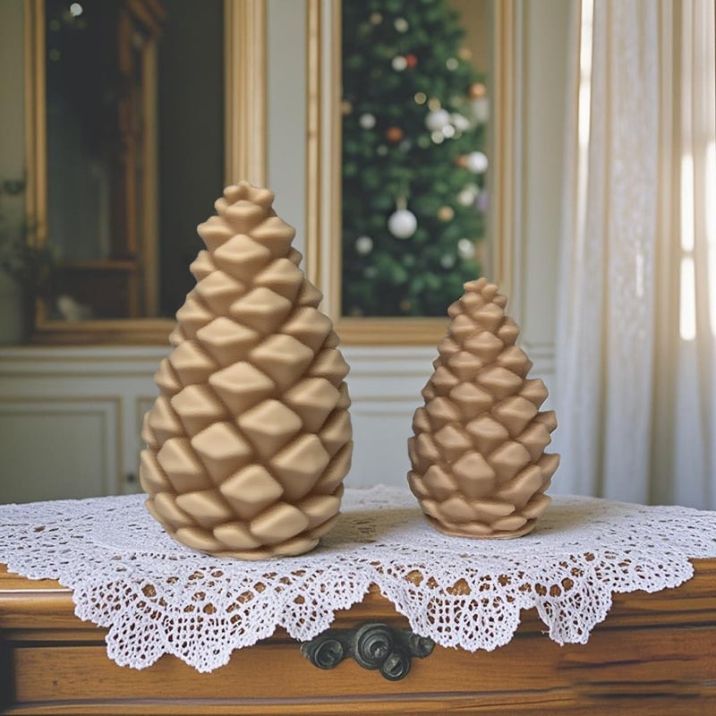 Xinqi Szilikon toboz alakú forma illatos gyertyák készítéséhez — szabálytalan forma, sütő- vagy tortaforma