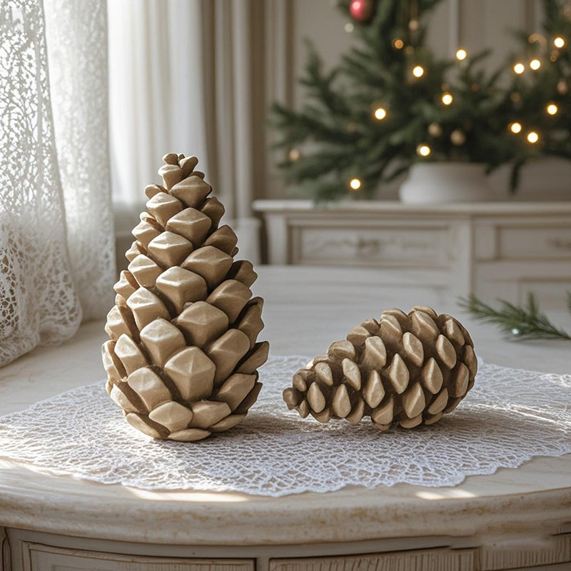 Xinqi Szilikon toboz alakú forma illatos gyertyák készítéséhez — szabálytalan forma, sütő- vagy tortaforma