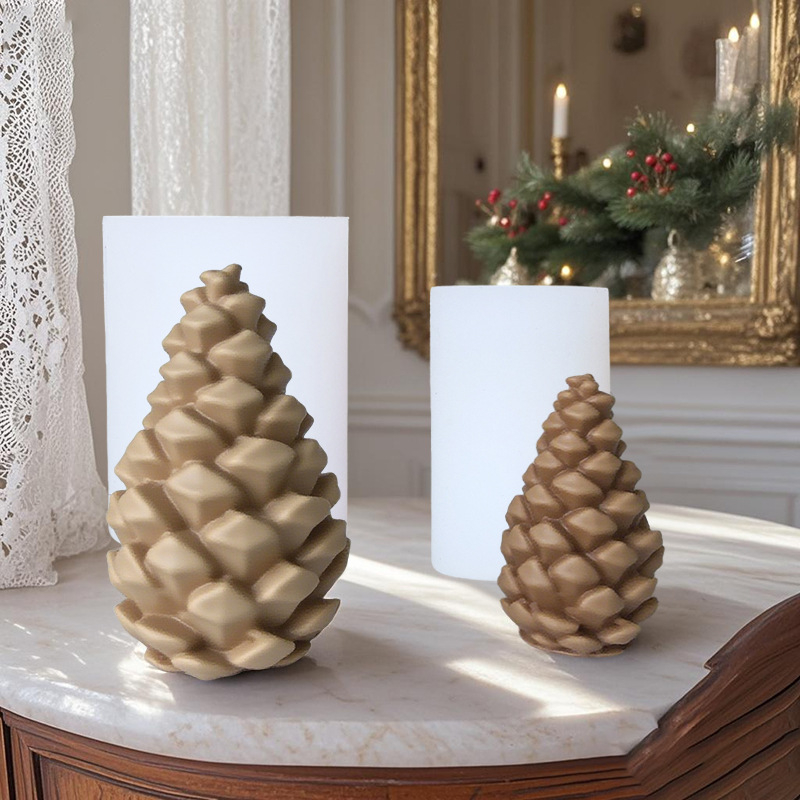 Xinqi Szilikon toboz alakú forma illatos gyertyák készítéséhez — szabálytalan forma, sütő- vagy tortaforma