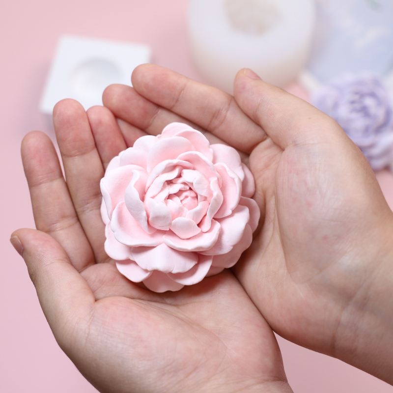 Tigris fej Jasmine virág alakú szilikon forma mousse-hoz és pudinghoz