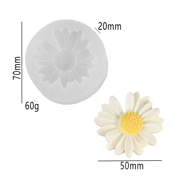 Tigris fej Jasmine virág alakú szilikon forma mousse-hoz és pudinghoz