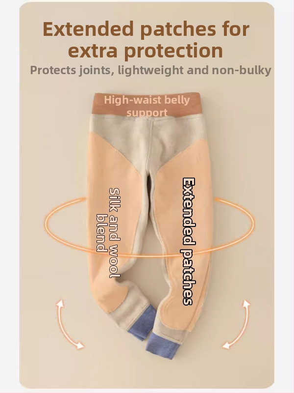 Bērnu siltās legingi ar augstu vidukli un flisa oderi, 88% poliesteru, rudens-ziema