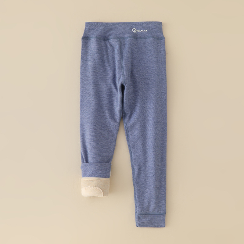 Bērnu siltās legingi ar augstu vidukli un flisa oderi, 88% poliesteru, rudens-ziema