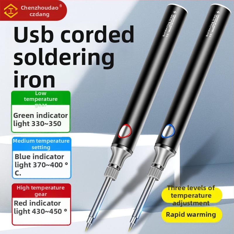 Φορητό USB κολλητήρι για συντήρηση — κεραμικός θερμαντήρας, κατάλληλο για συγκόλληση, αποσυναρμολόγηση και πυρογραφία