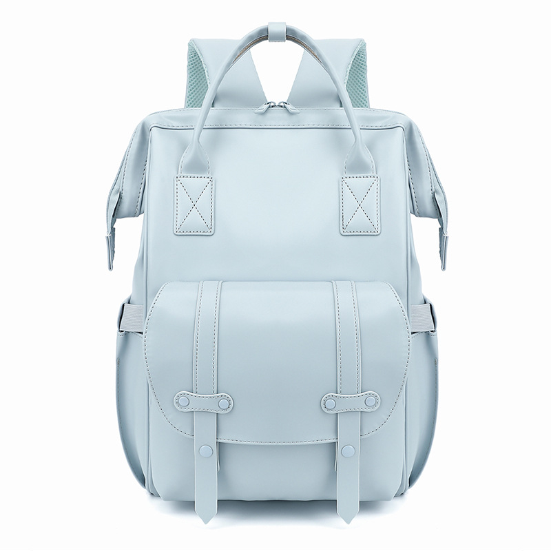 Worry-Free Fox PU bőr anyuka hátizsák, nagy kapacitás, USB csatlakozó, vízálló, nedves-száraz elválasztás