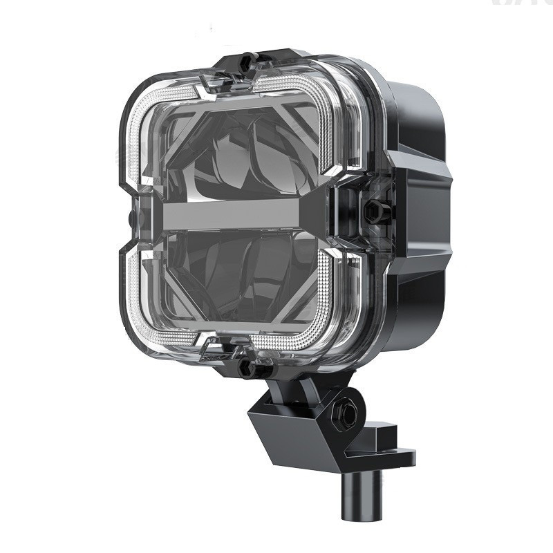 LED automobilio darbo šviesa, off-road kvadratinis prožektorius, 65W, 9-36V, 6000 lm, 5700K, liejimo aliuminio korpusas