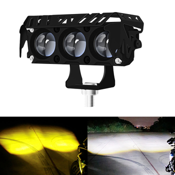 Motociklo priekinis LED prožektorius su aliuminio korpusu, 12–85 V, 5000 lm, 50 000 h tarnavimo laikas.