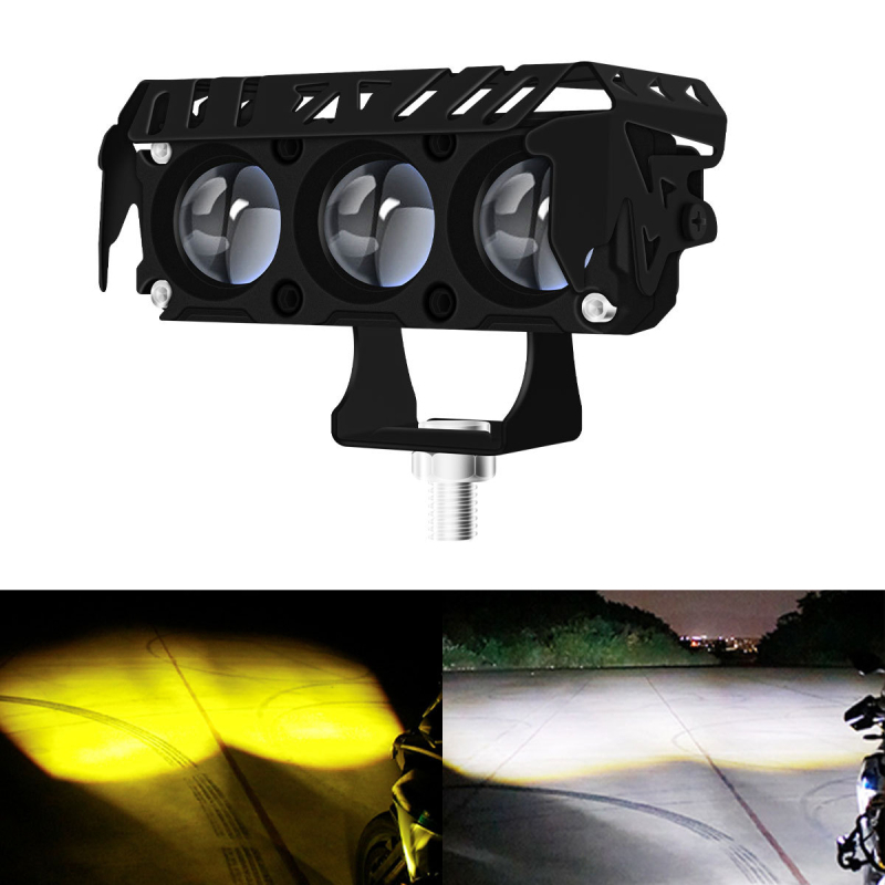 Motociklo priekinis LED prožektorius su aliuminio korpusu, 12–85 V, 5000 lm, 50 000 h tarnavimo laikas.