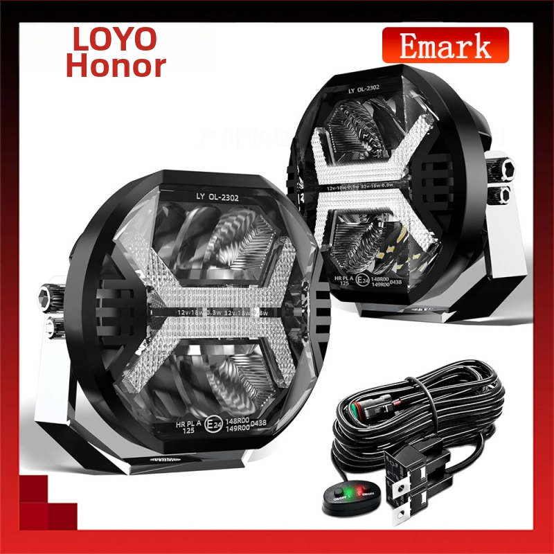 LED darbo šviesos lemputė visureigiams LY-OL-2301, 48W, 32V, 4000LM, 5700K, PMMA+PC+AL