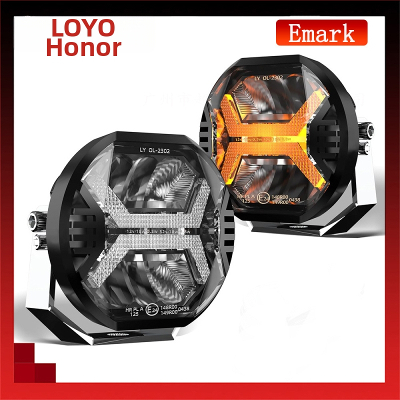 LED darbo šviesos lemputė visureigiams LY-OL-2301, 48W, 32V, 4000LM, 5700K, PMMA+PC+AL