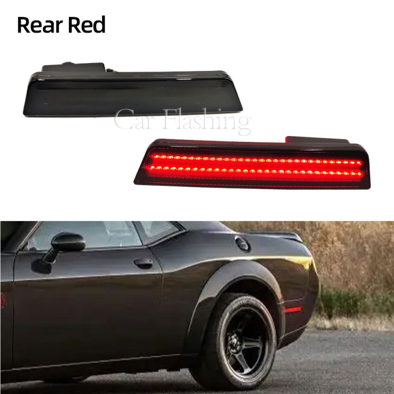 LED apvyniojama šoninė šviesa Dodge Challenger 08-14, 12V, 5W, ABS+LED, CSCSNL