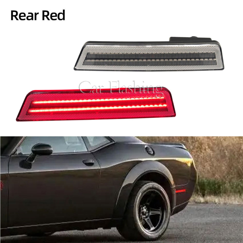 LED apvyniojama šoninė šviesa Dodge Challenger 08-14, 12V, 5W, ABS+LED, CSCSNL