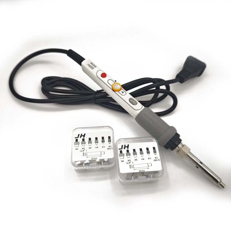 Exquisite karšto lydymo veržlės diegimo įrankis, varinė veržlė, šiluminio laidumo implantas DIY plastiko 3D spausdinimui, spaudimo galvutė