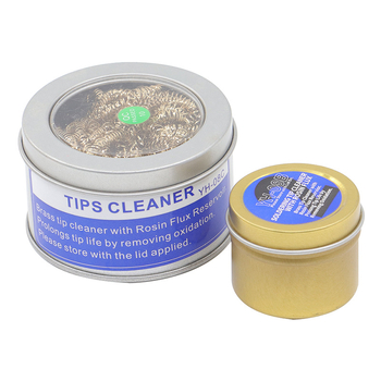 Yihua μπάλα καθαρισμού κεφαλής κολλητήρι, καθαριστής ακροφυσίου με μεταλλικό σύρμα, ροσίν