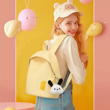 Mini školska torba; prozračan pamuk materijal; ultra lagan; proširivi dizajn; dječji i sladak stil; podstava od poliestera; zakrivljene naramenice