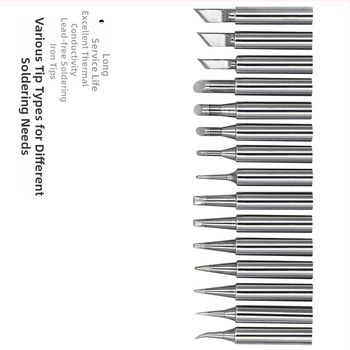 Be švino litavimo galvutė – tiesus ir lenktos viršūnės, iš vario, suderinama su 936 litavimo stotele