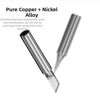 Be švino litavimo galvutė – tiesus ir lenktos viršūnės, iš vario, suderinama su 936 litavimo stotele