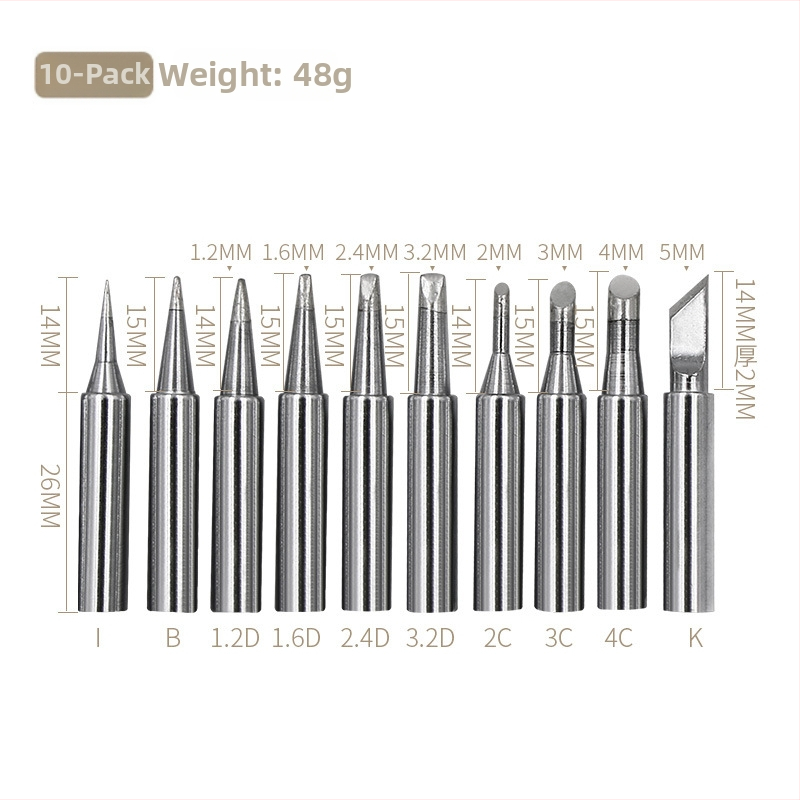 Be švino litavimo galvutė – tiesus ir lenktos viršūnės, iš vario, suderinama su 936 litavimo stotele