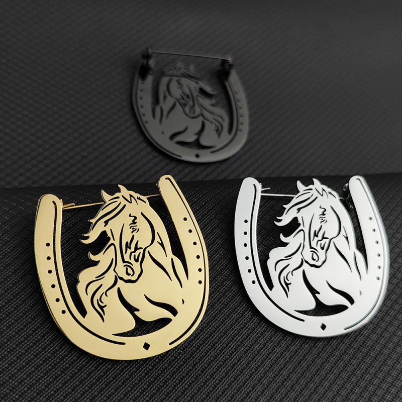 Metalni geometrijski broš, unisex originalni dizajn, elektroplatiranje, dekoracija i spomen
