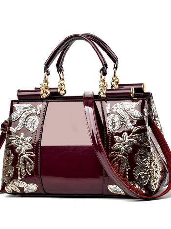 PU sieviešu bucket soma, divas plecu siksnas, rāvējslēdzēja aizvērums, neilona oderējums, iekšējās kabatas, liela ietilpība, etnisks stils līgavai un līgavas māsu stilam